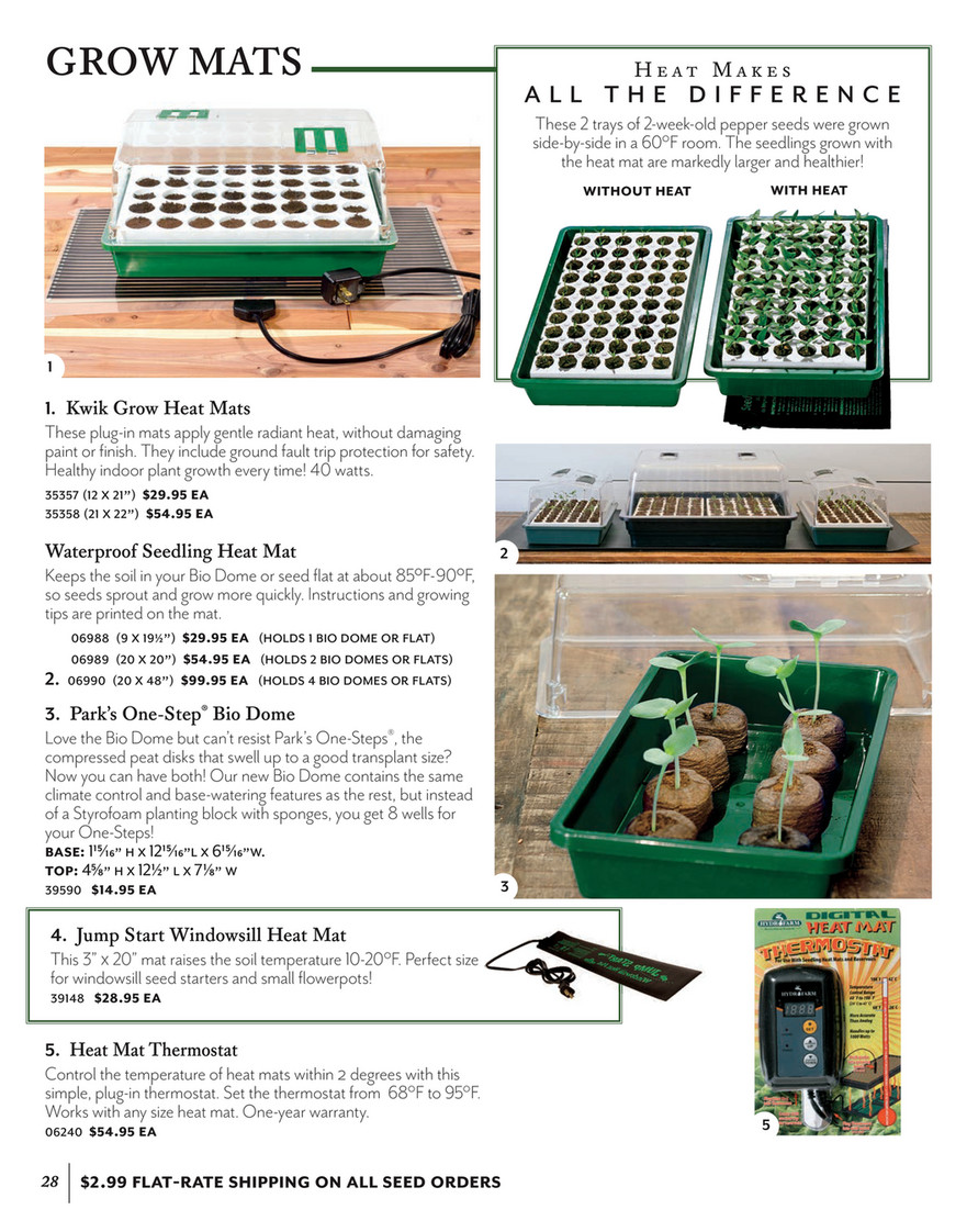 Park Seed 3 inch Square Jiffy Pots Pack of 100