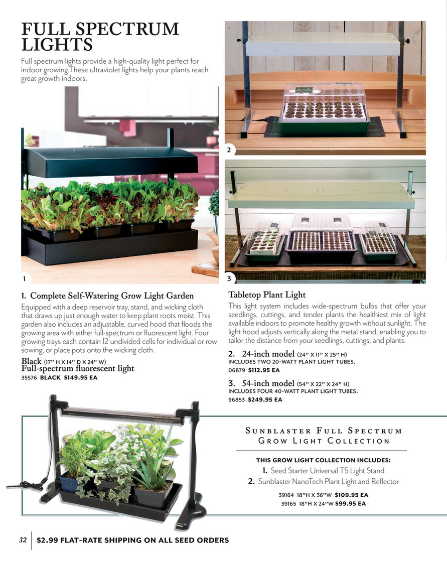 tabletop plant light